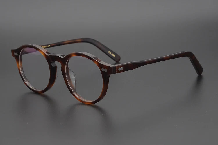 Bobbie Unisex Full Rim Round Acetate Eyeglasses 1201