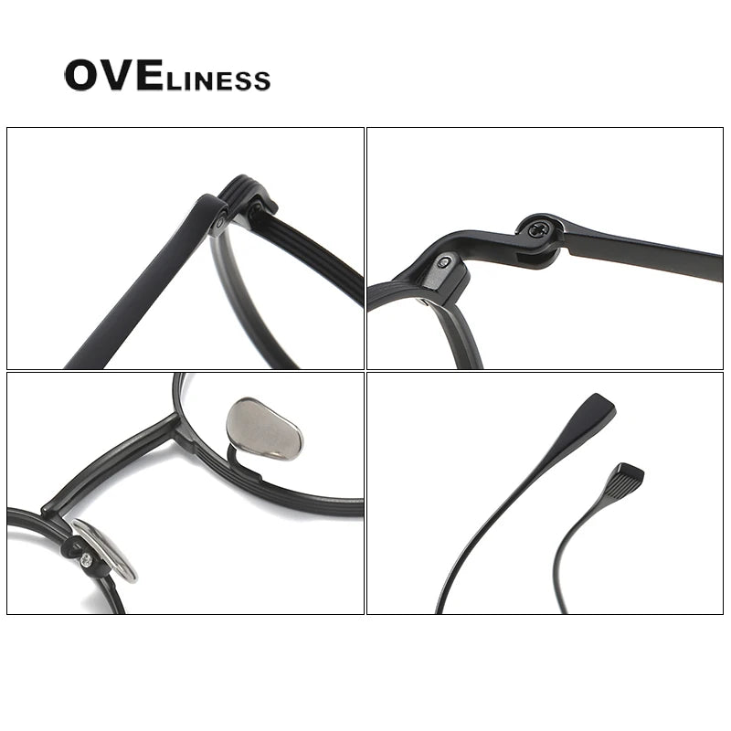 Oveliness Unisex Full Rim Oval Titanium Eyeglasses 0184 Full Rim Oveliness   