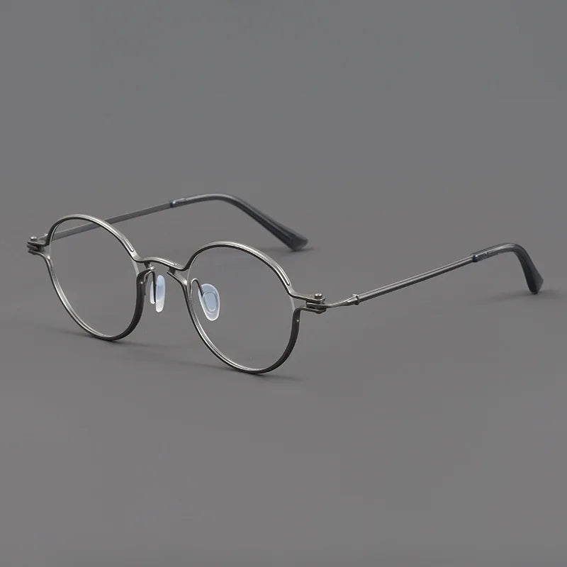 Aimee Unisex Full Rim Oval Round Titanium Eyeglasses 58951