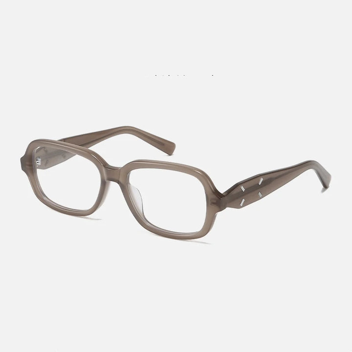 Yimaruili Unisex Full Rim Square Acetate Eyeglasses 702031