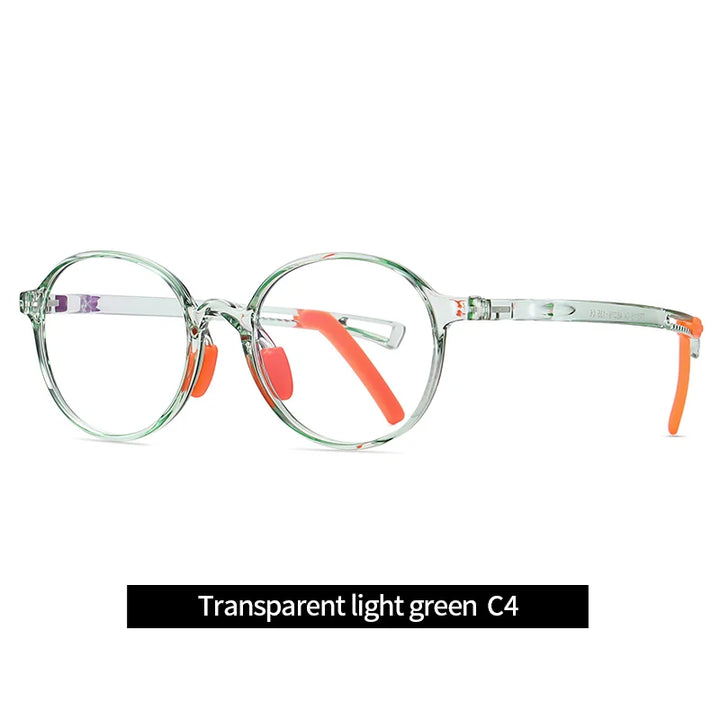 Vicky Youth Unisex Full Rim Round Tr 90 Titanium Eyeglasses 5115 Full Rim Vicky TR5115-C4 CHINA 