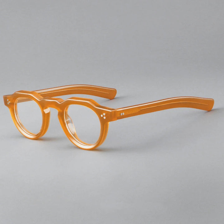 Black Mask Unisex Full Rim Round Acetate Eyeglasses BM-S8153