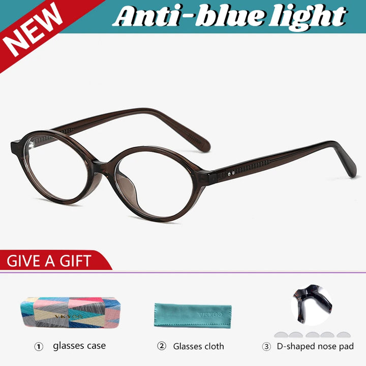 Vicky Women's Full Rim Oval Acetate Reading Glasses 91427