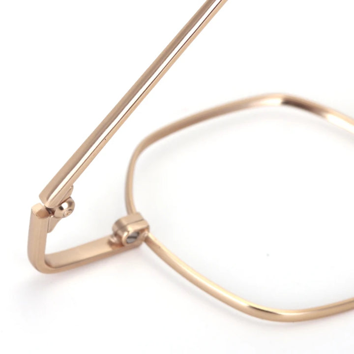 Muzz 19 men's small rectangle alloy prescription eyeglasses — view 9