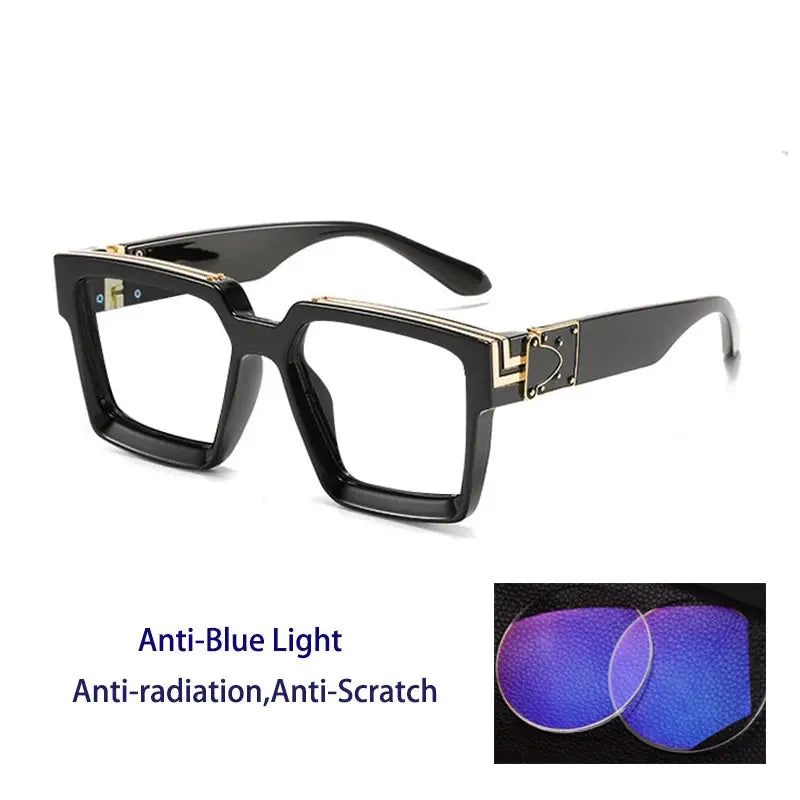 Kocolior 862290 Unisex Full Rim Brow Line Square PC Frames FuzWeb