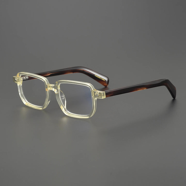 Black Mask Unisex Full Rim Big Square Acetate Eyeglasses 639645