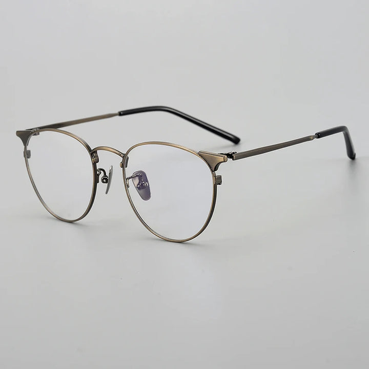 Aimee Unisex Full Rim Round Oval Titanium Eyeglasses 19960 Full Rim Aimee   