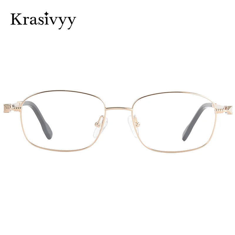Krasivyy Unisex Full Rim Oval Beta Titanium Prescription Eyeglasses KR50029 - view 3