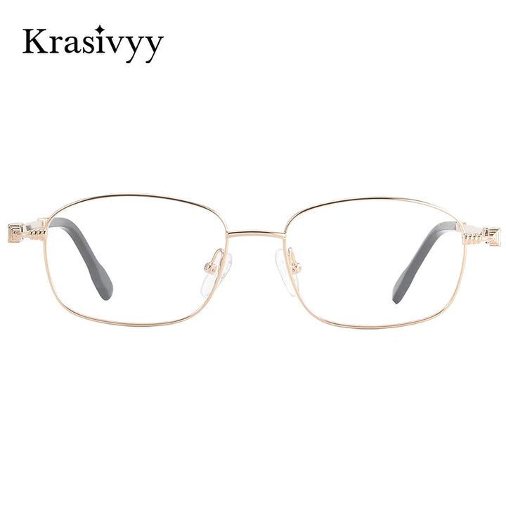 Krasivyy Unisex Full Rim Oval Beta Titanium Prescription Eyeglasses KR50029 - view 3
