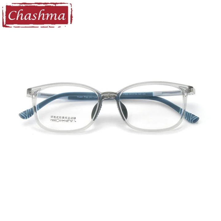 Chashma Ottica Unisex Youth's Full Rim Square Tr 90 Titanium Eyeglasses 730044