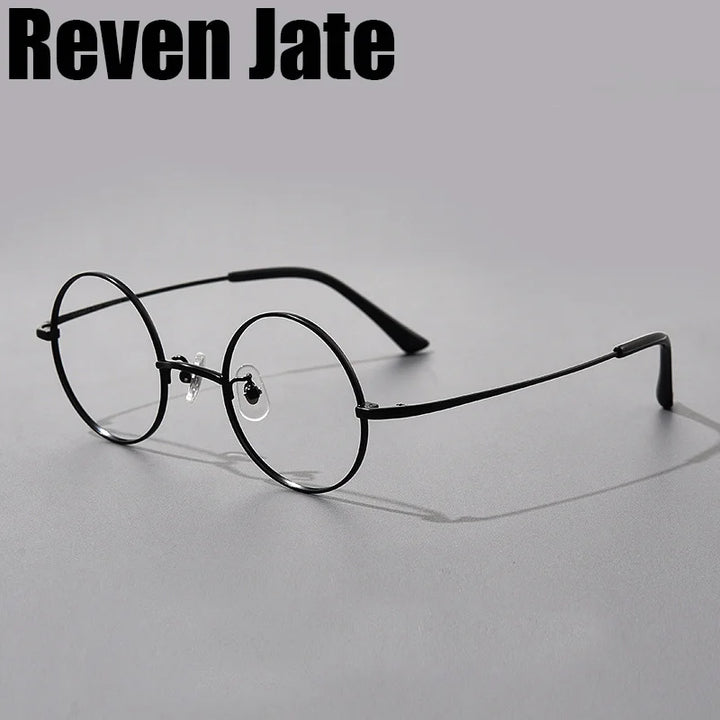 Reven Jate Women's Full Rim Round Titanium Eyeglasses Two Sizes 8786