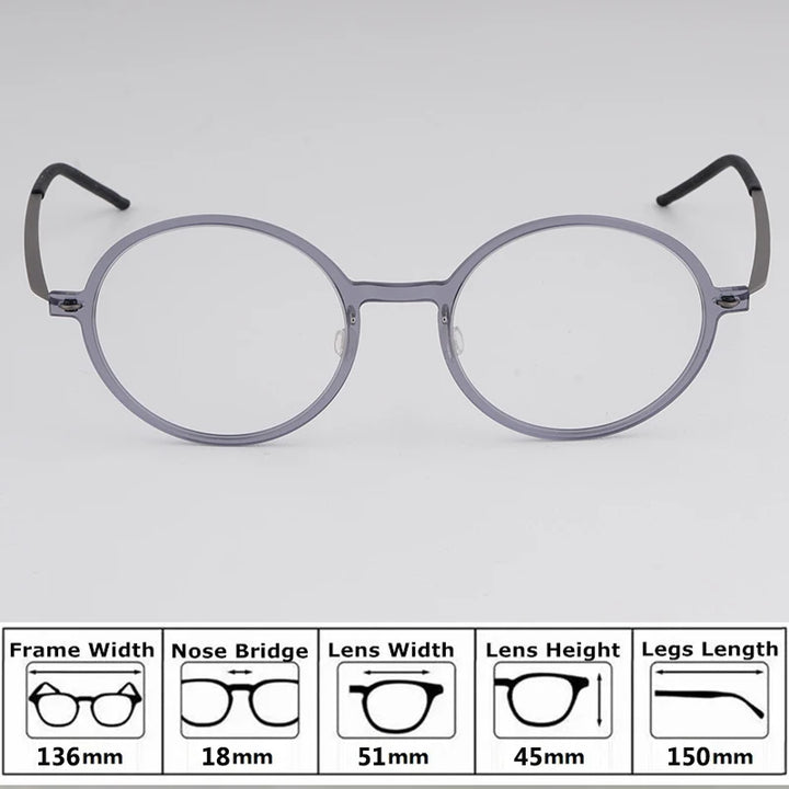 Bobbie Unisex Full Rim Square Acetate Eyeglasses 65-Series