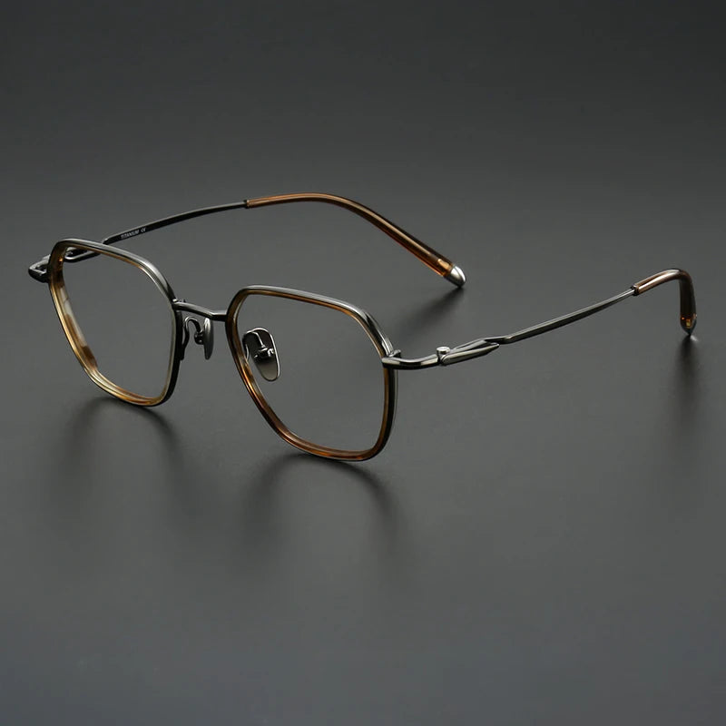 Muzz SH0076 unisex pure titanium acetate prescription eyeglasses — view 3