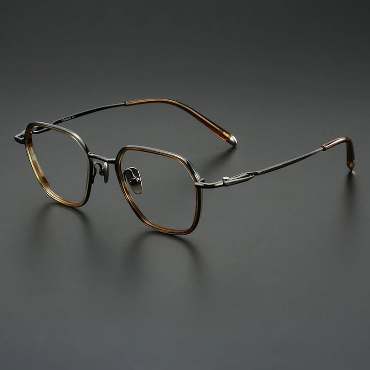 Muzz SH0076 unisex pure titanium acetate prescription eyeglasses — view 3