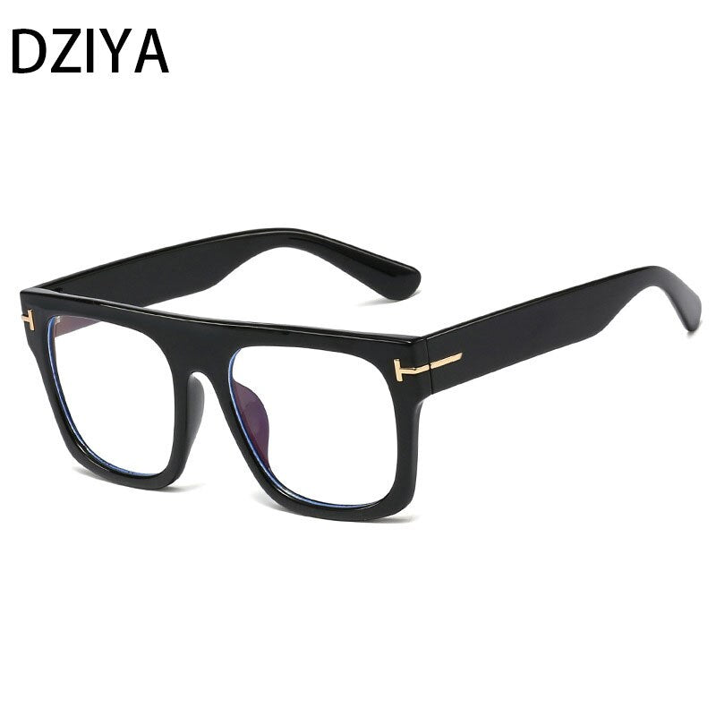 Dziya Unisex Full Rim Square Polycarbonate Presbyipic Reading Glasses 60865 Reading Glasses Dziya +25 Black 