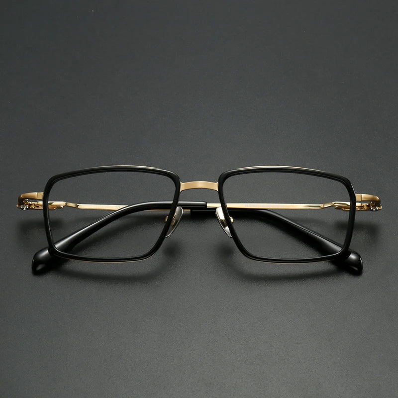 Muzz SH0061 unisex square titanium prescription eyeglasses — view 5