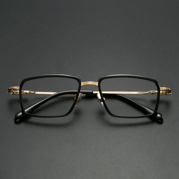 Muzz SH0061 unisex square titanium prescription eyeglasses — view 5