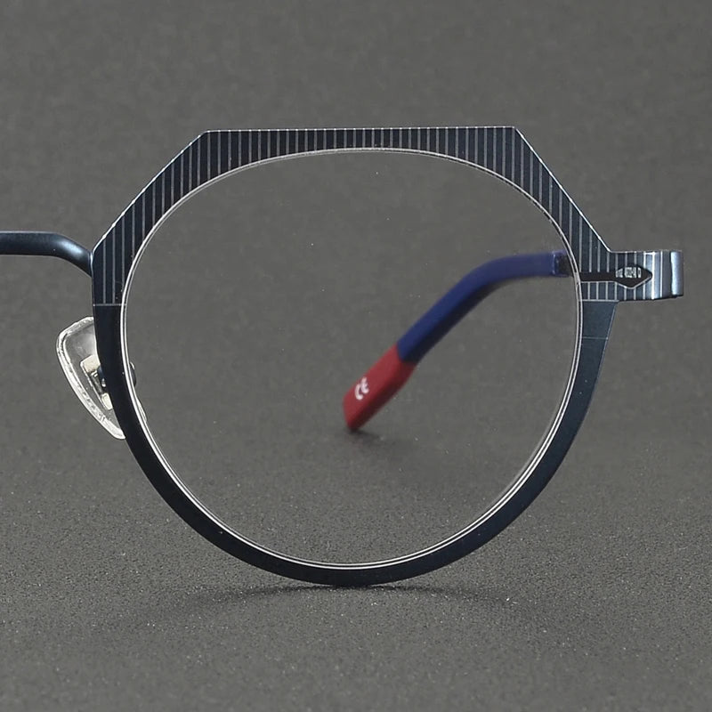 Muzz 81102 unisex screwless IP titanium prescription eyeglasses — view 8