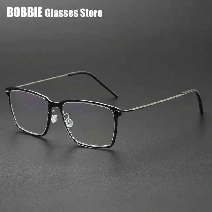 Bobbie 650500 Unisex Full Rim Square Acetate Titanium Frames FuzWeb