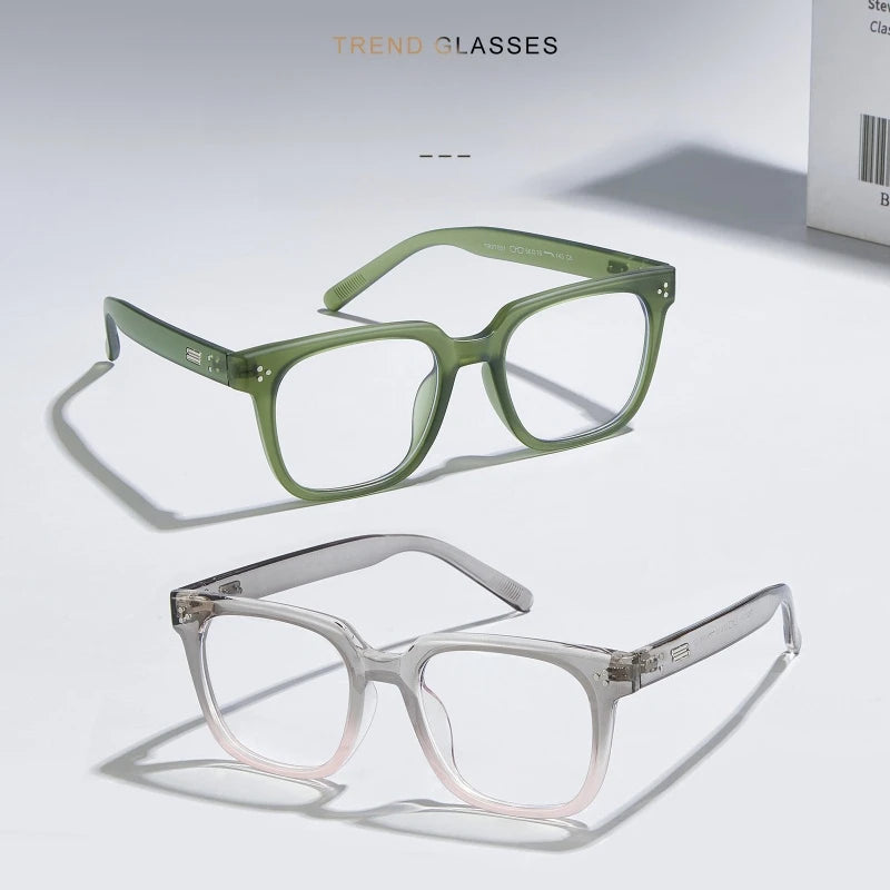 Yimaruili Unisex Full Rim Square Tr 90 Eyeglasses Y27051 Full Rim Yimaruili Eyeglasses   