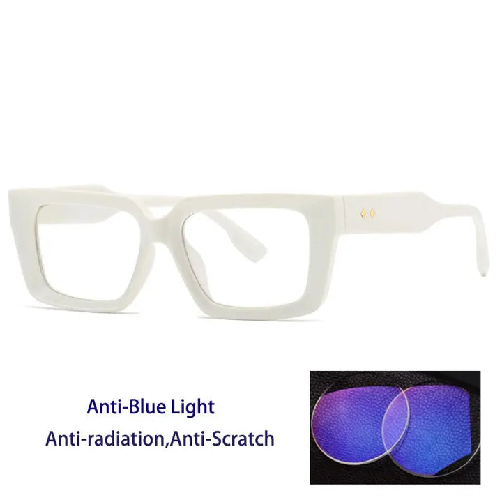 Kocolior 237900 Unisex Full Rim Square Brow Line PC Frames FuzWeb