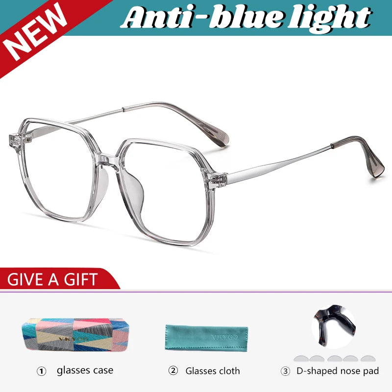 Vicky Men's Full Rim Square Tr 90 Titanium Reading Glasses 638003