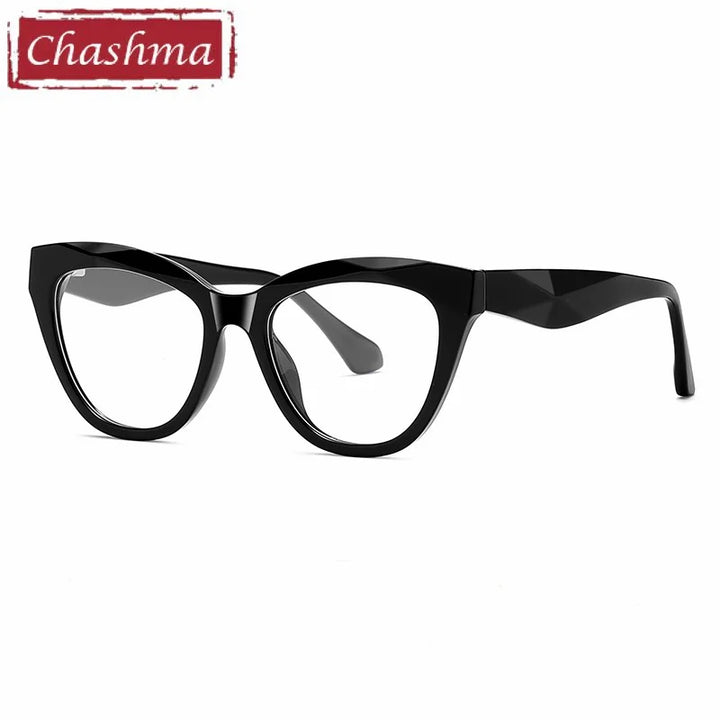 Chashma Ochki Women's Full Rim Square Cat Eye Tr 90 Alloy Eyeglasses 881080