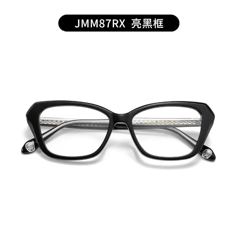 Aror Unisex Full Rim Square Cat Eye Acetate Eyeglasses 49871