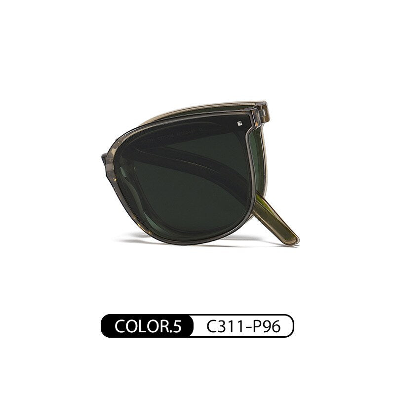 Zirosat Unisex Full Rim Square Alloy Foldable Sunglasses WT7901 Sunglasses Zirosat C311-P96  