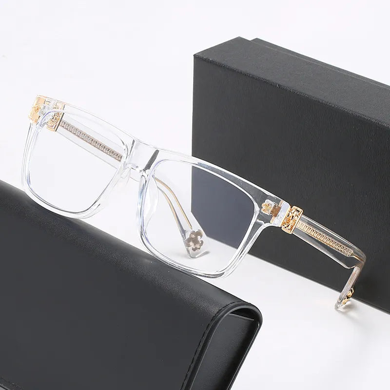 Kocolior Unisex Full Rim Square Tr 90 Hyperopic Reading Glasses 2270 Reading Glasses Kocolior Transparent China 0