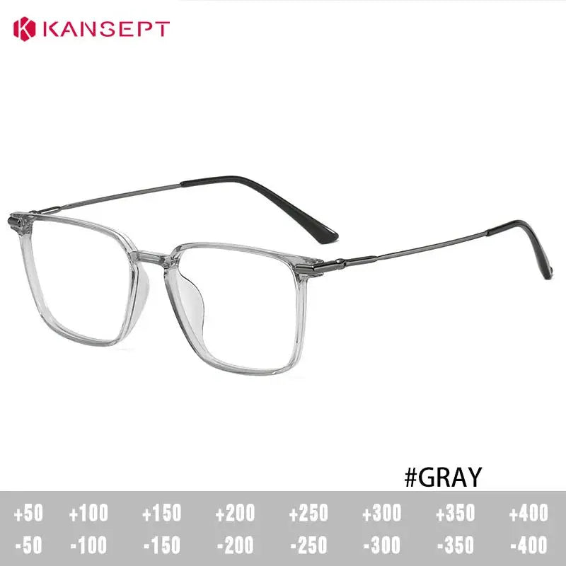 Kansept Unisex Full Rim Square Tr 90 Titanium Frames 005100 FuzWeb
