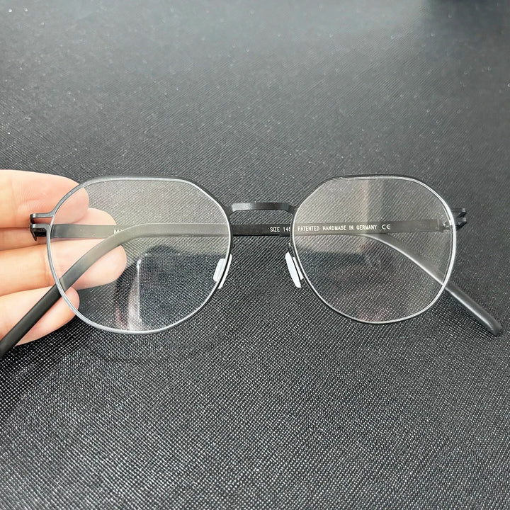 Bobbie Women's Full Rim Flat Top Round Steel Eyeglasses 421949