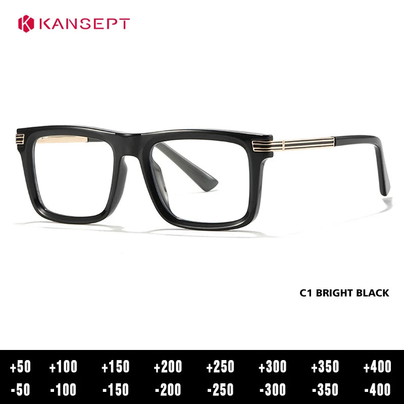 Kansept Women's Full Rim Square Tr 90 Alloy Reading Glasses 600234