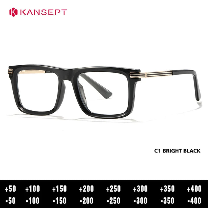 Kansept Women's Full Rim Square Tr 90 Alloy Reading Glasses 600234