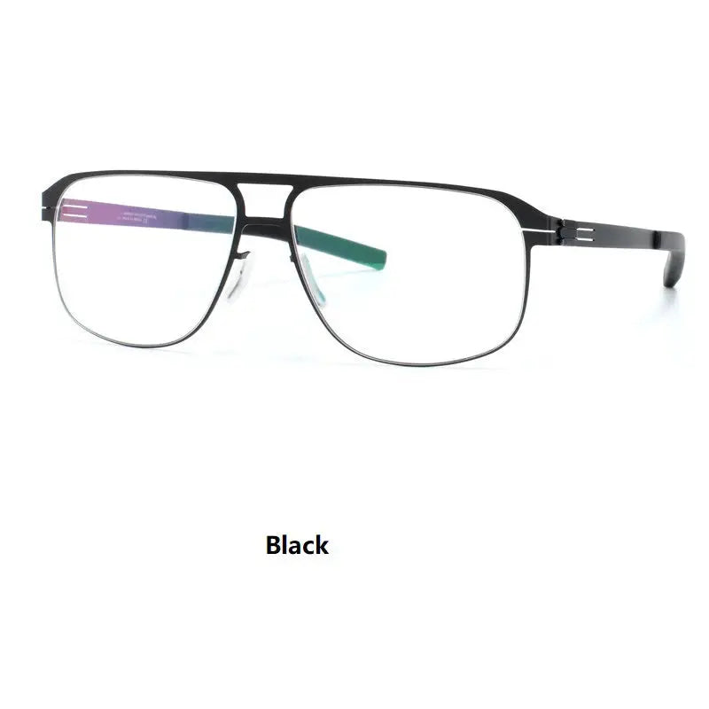 Bobbie 431500 Unisex 139mm Full Rim Double Bridge Square Steel FuzWeb