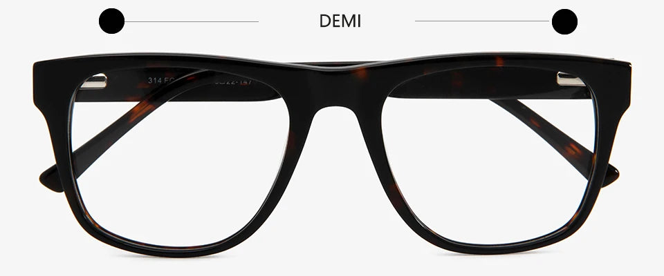 Esnbie Unisex Full Rim Square Acetate Eyeglasses 31423