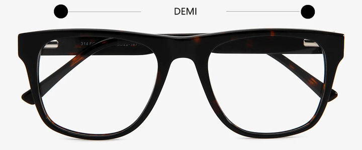 Esnbie Unisex Full Rim Square Acetate Eyeglasses 31423