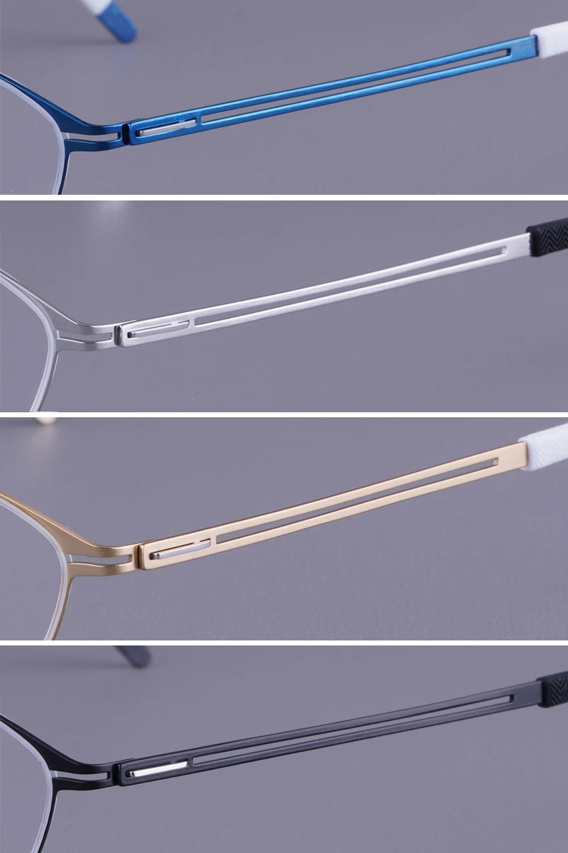 Bobbie Men Full Rim Square Titanium Eyeglasses V460