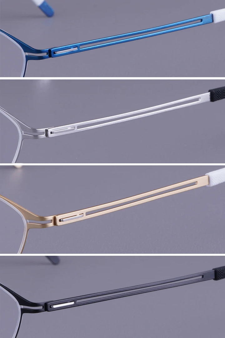 Bobbie Men Full Rim Square Titanium Eyeglasses V460