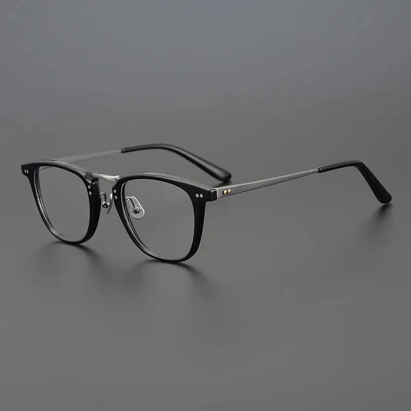 Bobbie 907200 Unisex 138mm Full Rim Square Oval Titanium Frames FuzWeb