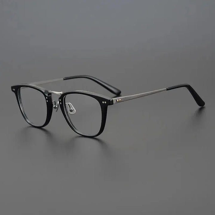 Bobbie 907200 Unisex 138mm Full Rim Square Oval Titanium Frames FuzWeb