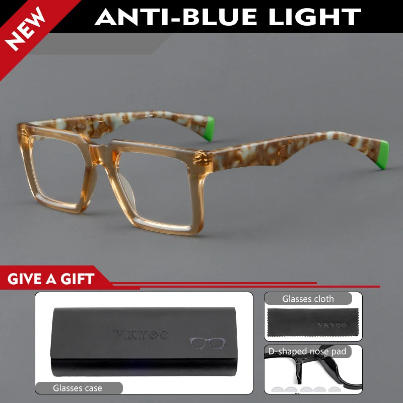 Vicky Women's Full Rim Square TR 90 Titanium Reading Glasses 25005