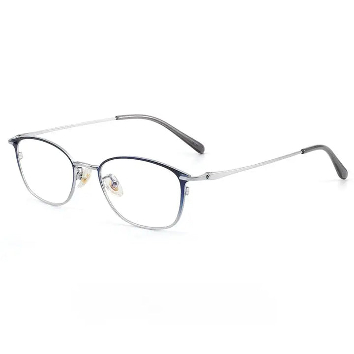 Summer Flower Women's Full Rim Square Oval Titanium Eyeglasses 70224