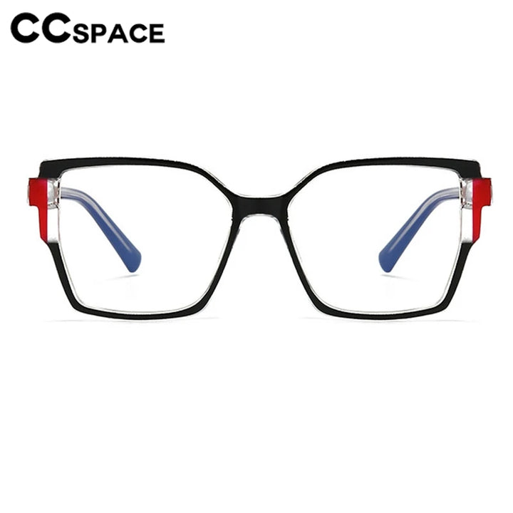 CCspace Women's Full Rim Square Cat Eye Polycarbonate Eyeglasses 301332 Full Rim CCspace   