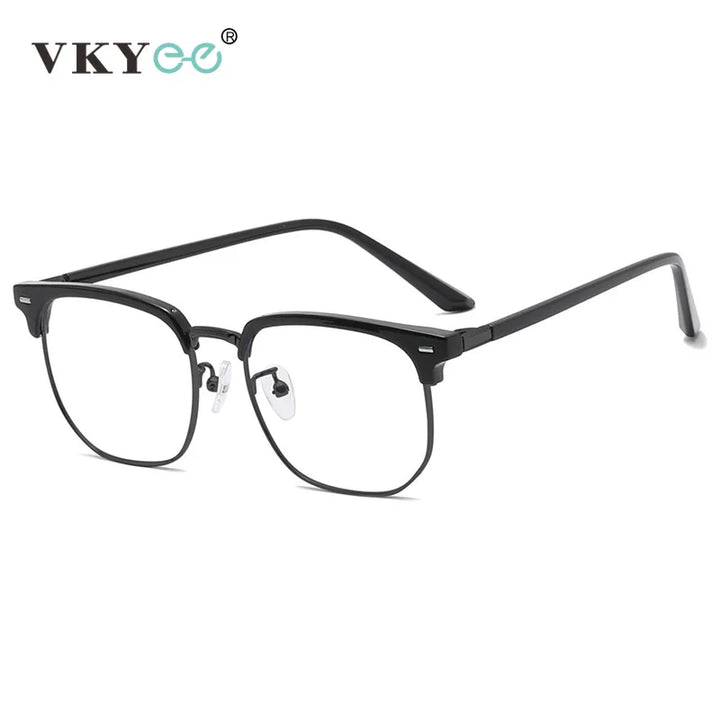 Vicky Unisex Full Rim Square Tr 90 Alloy Reading Glasses 49085 Reading Glasses Vicky   