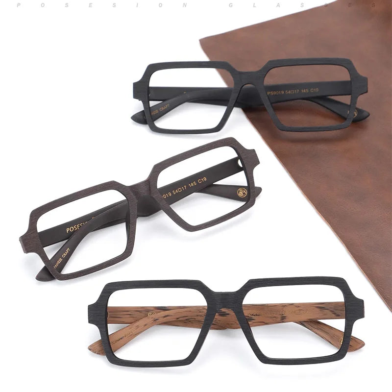 Hdcrafter Mens Full Rim Polygon Acetate Frames 901900 — view 1 | Hdcrafter Eyeglasses at FuzWeb