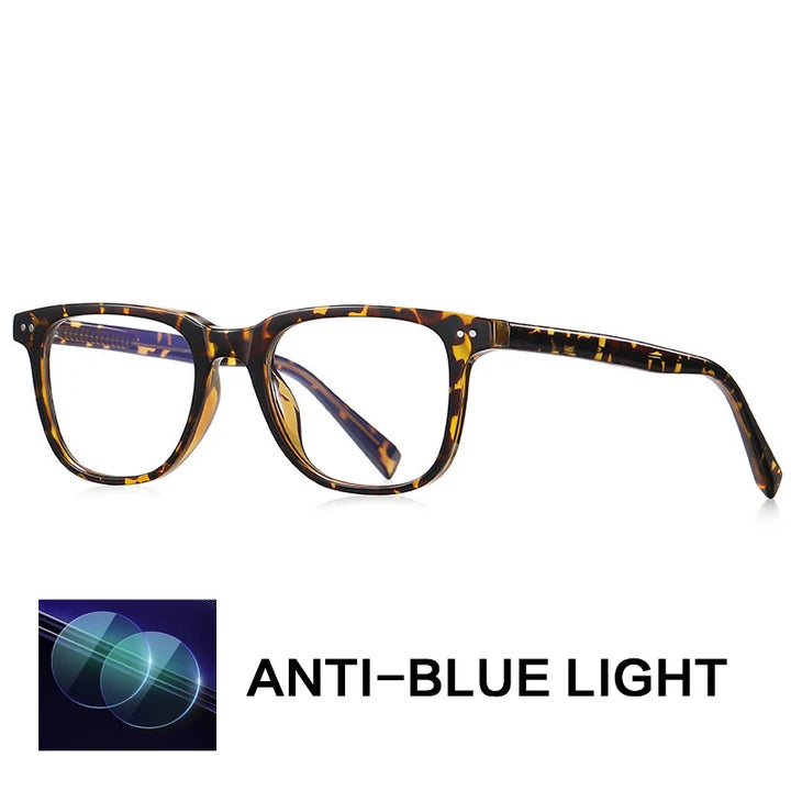 Gatenac Unisex Full Rim Square Tr 90 Titatnium Reading Glasses Gxy2119