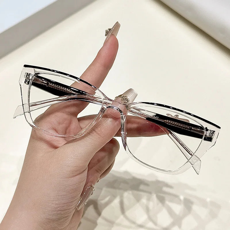 CCspace Women's Full Rim Square Tr 90 Alloy Reading Glasses 311846