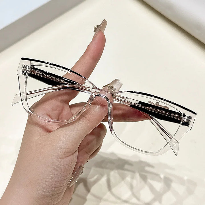 CCspace Women's Full Rim Square Tr 90 Alloy Reading Glasses 311846