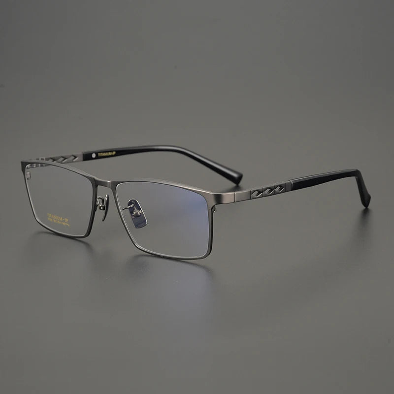 Bobbie Unisex Full Or Semi Rim Square Titanium Eyeglasses 910967